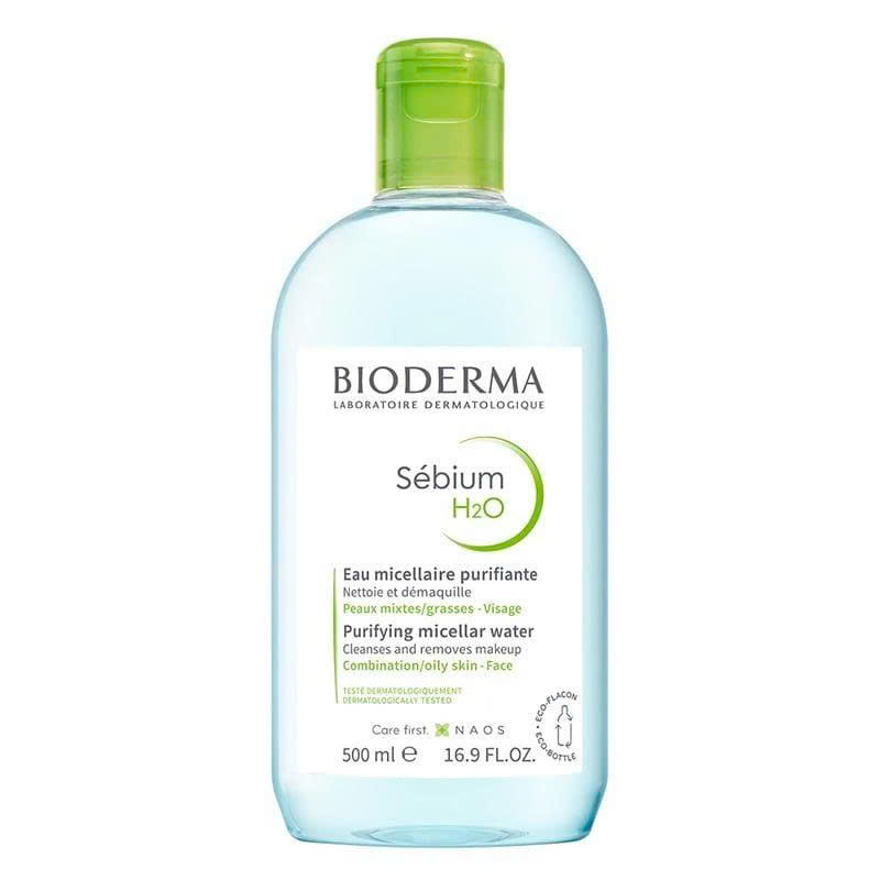 Tẩy Trang BIODERMA Sebium H2O Xanh 500ml - Nội Địa Pháp
