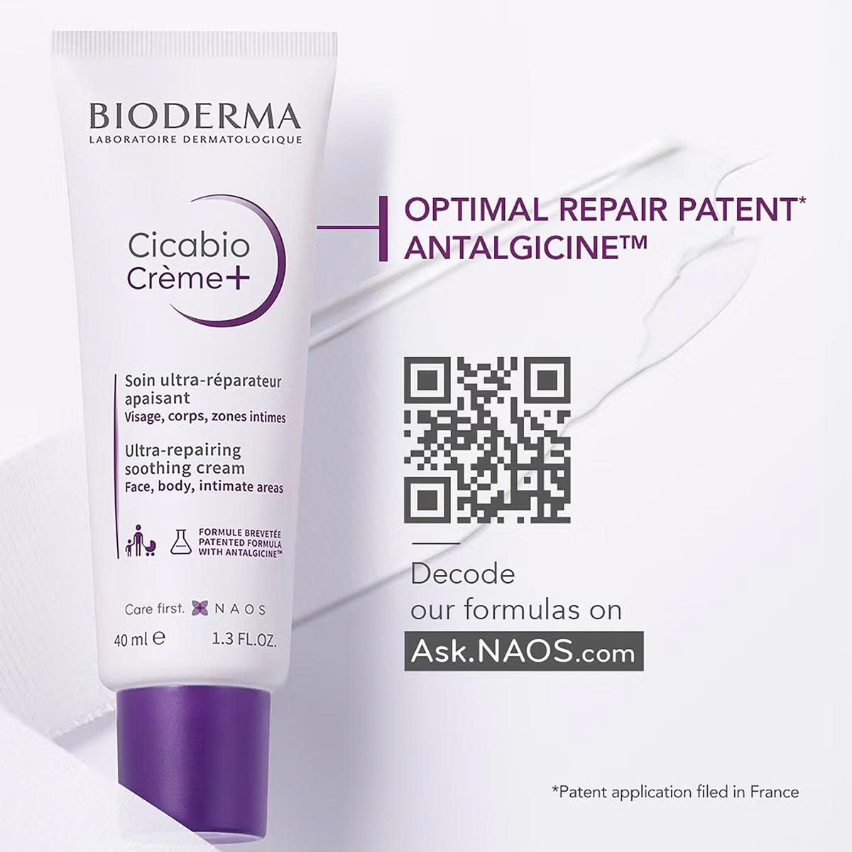 Kem Dưỡng BIODERMA Cicabio Crème Soothing 40ml