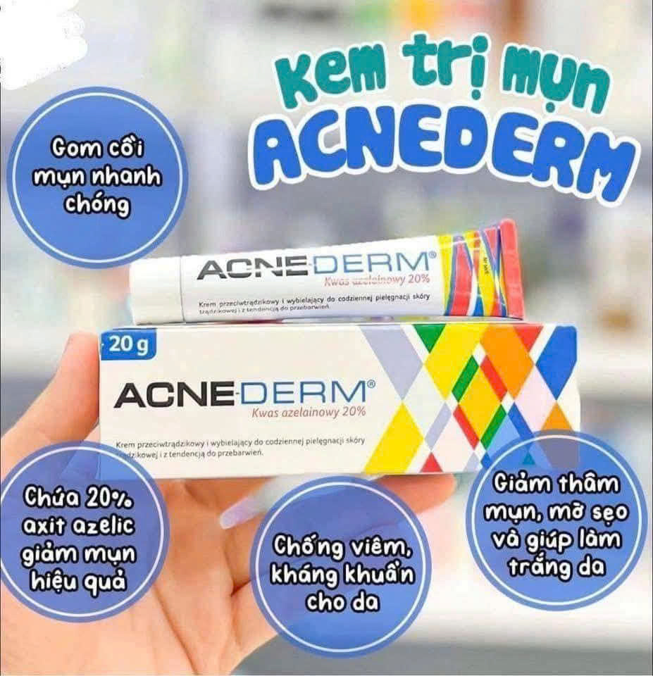 Kem Trị Mụn Mờ Thâm ACNE Derm Kwas Azelainowy 20% 20g
