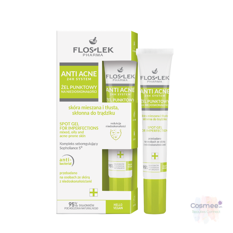 Gel chấm mụn FLOSLEK ANTI ACNE  - Nhập Khẩu 20ml