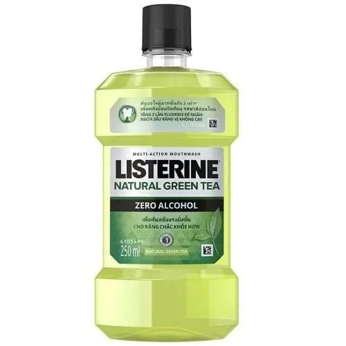 Nước Súc Miệng LISTERINE Green Tea Zero Bảo Vệ Răng Miệng Suốt 24 Giờ