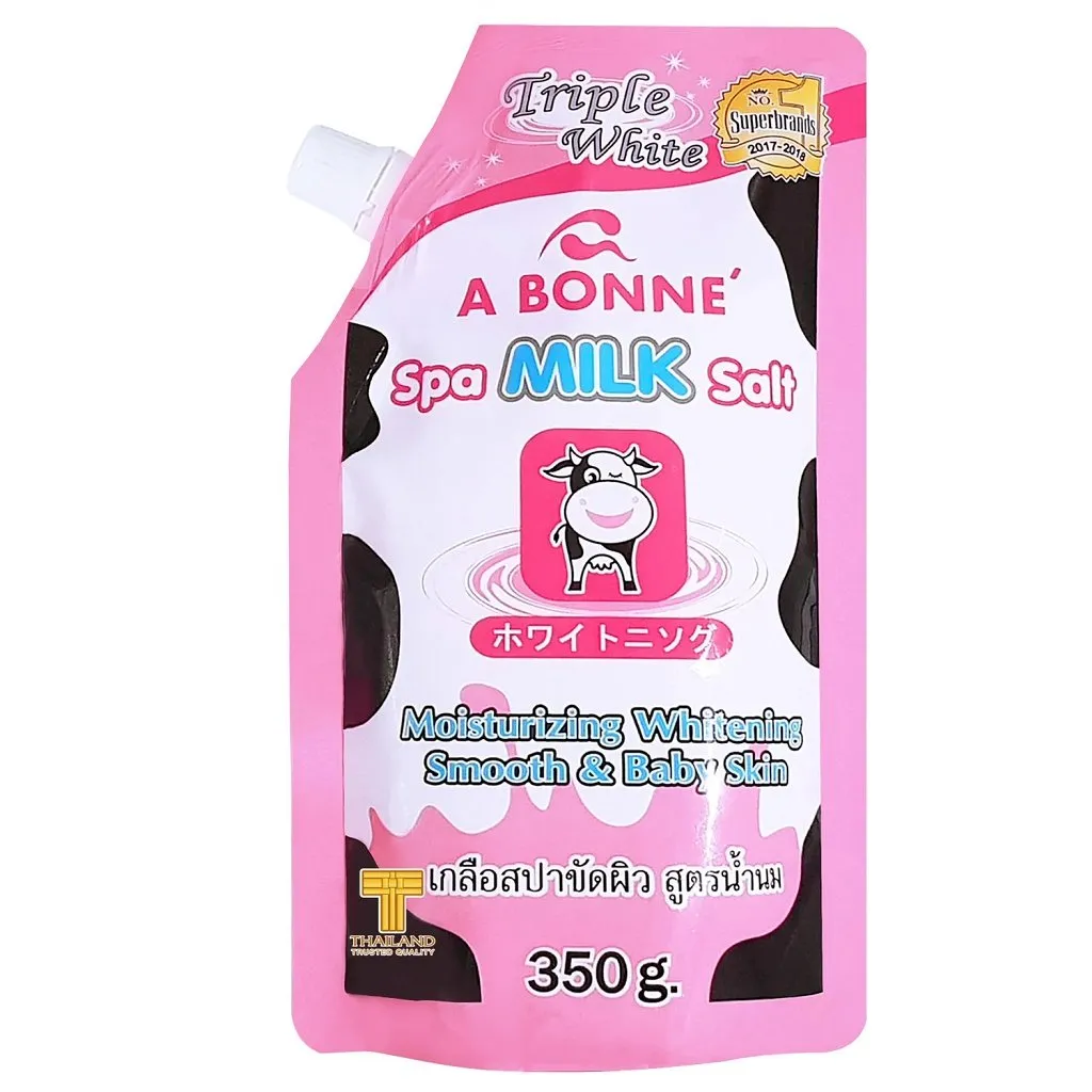 ABONNE Muối Tắm Tẩy Tế Bào Chết Spa - A Bonne Spa Milk Salt Làm Trắng & Mềm Mịn Da 350g