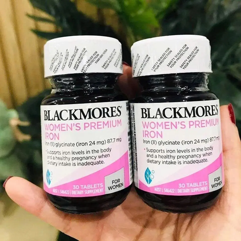 Blackmores Women’s Premium Iron Viên uống bổ sung sắt cho mẹ bầu - 30 Tablets