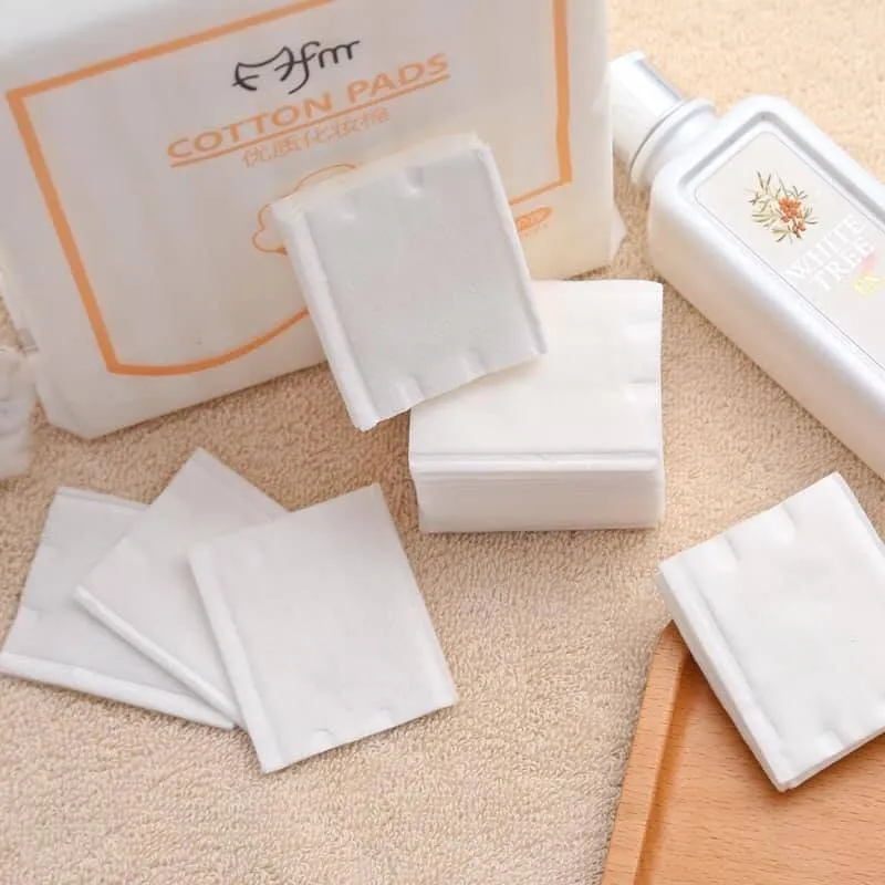 Bông Tẩy Trang COTTON PADS Mèo 222 Bông Tự Nhiên, 3 Lớp Mềm Mại, Không Xơ Bông
