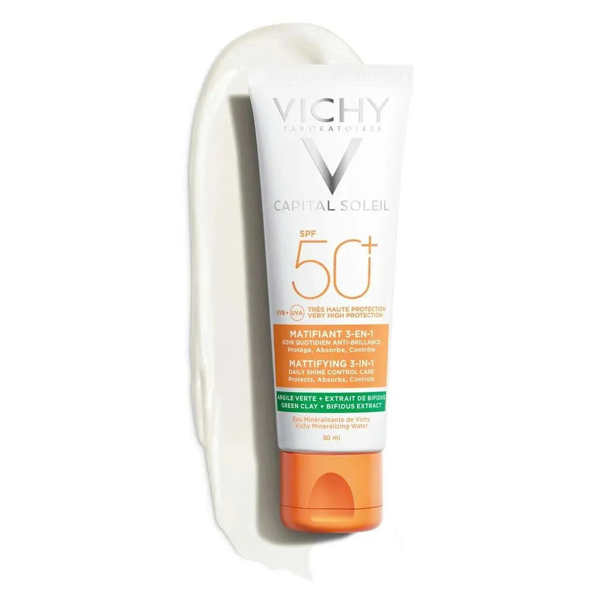 Kem Chống Nắng VICHY Capital Soleil Mattifying 3in1 SPF50+ UVB + UVA Bảo Vệ Da Toàn Diện 50ml