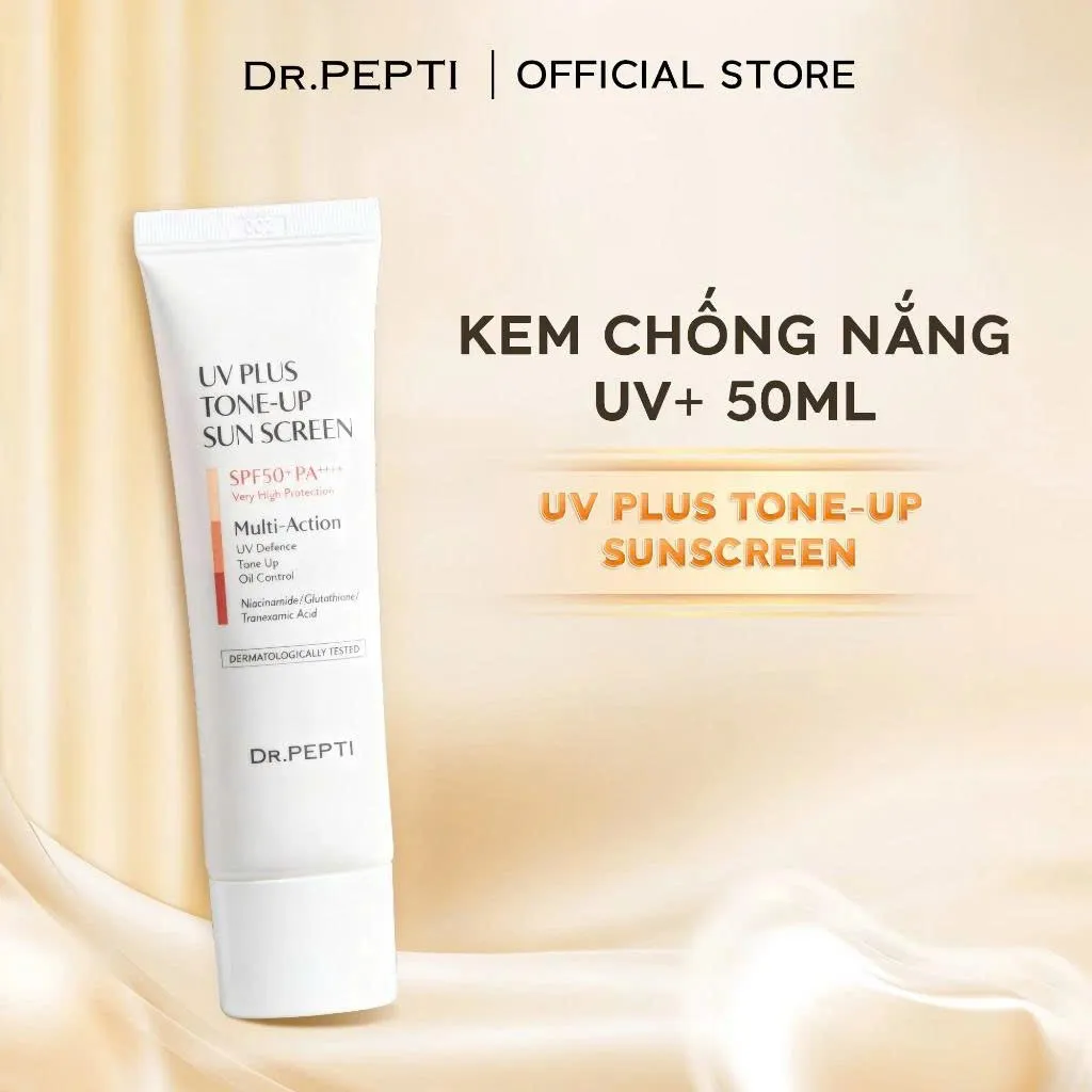 Kem Chống Nắng Nâng Tone Dr.Pepti UV Plus Tone Up Sun Screen SPF 50+ PA++++