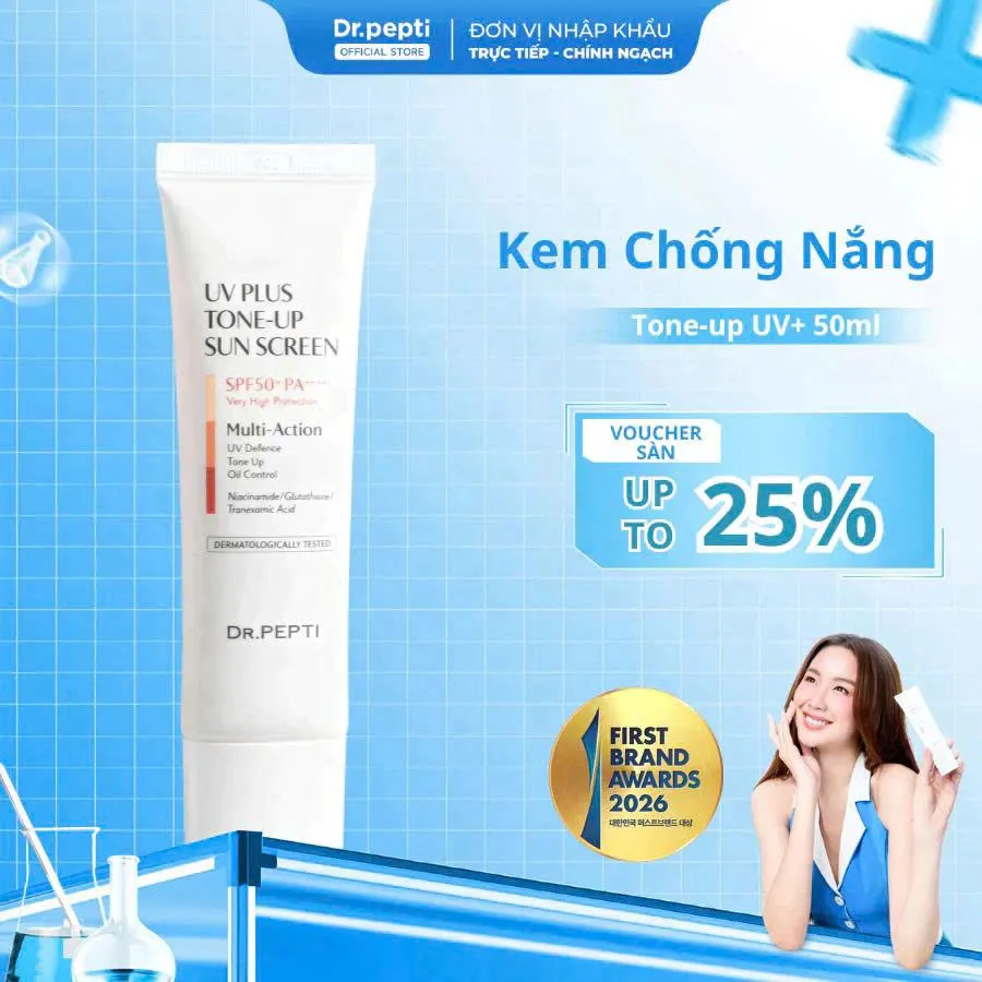 Kem Chống Nắng Nâng Tone Dr.Pepti UV Plus Tone Up Sun Screen SPF 50+ PA++++