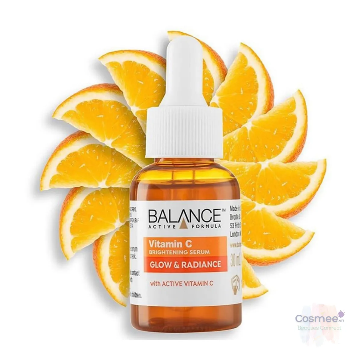 Serum Balance Active Formula Vitamin C Brightening - Serum Sáng Da, Mờ Thâm 30ml