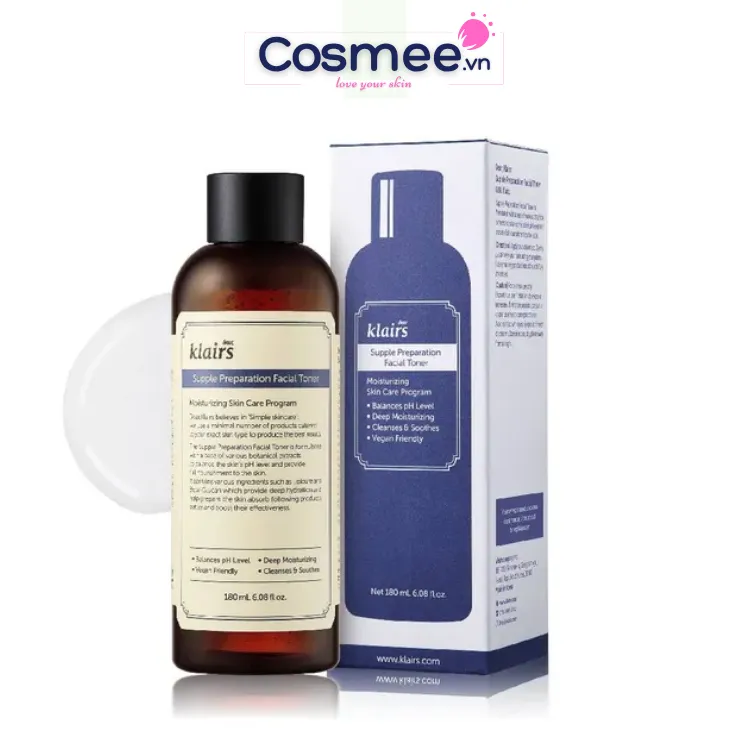 KLAIRS Supple Preparation Facial Toner - [Mùi thảo mộc] 180ml