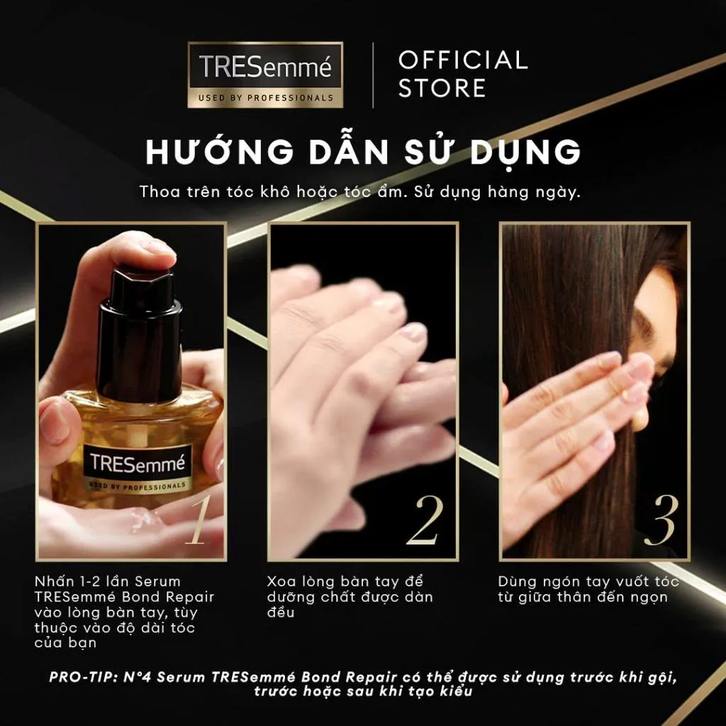 Serum Dưỡng Tóc Tresemme Bond Repair Peptidebond+ No 4 Serum 100ml