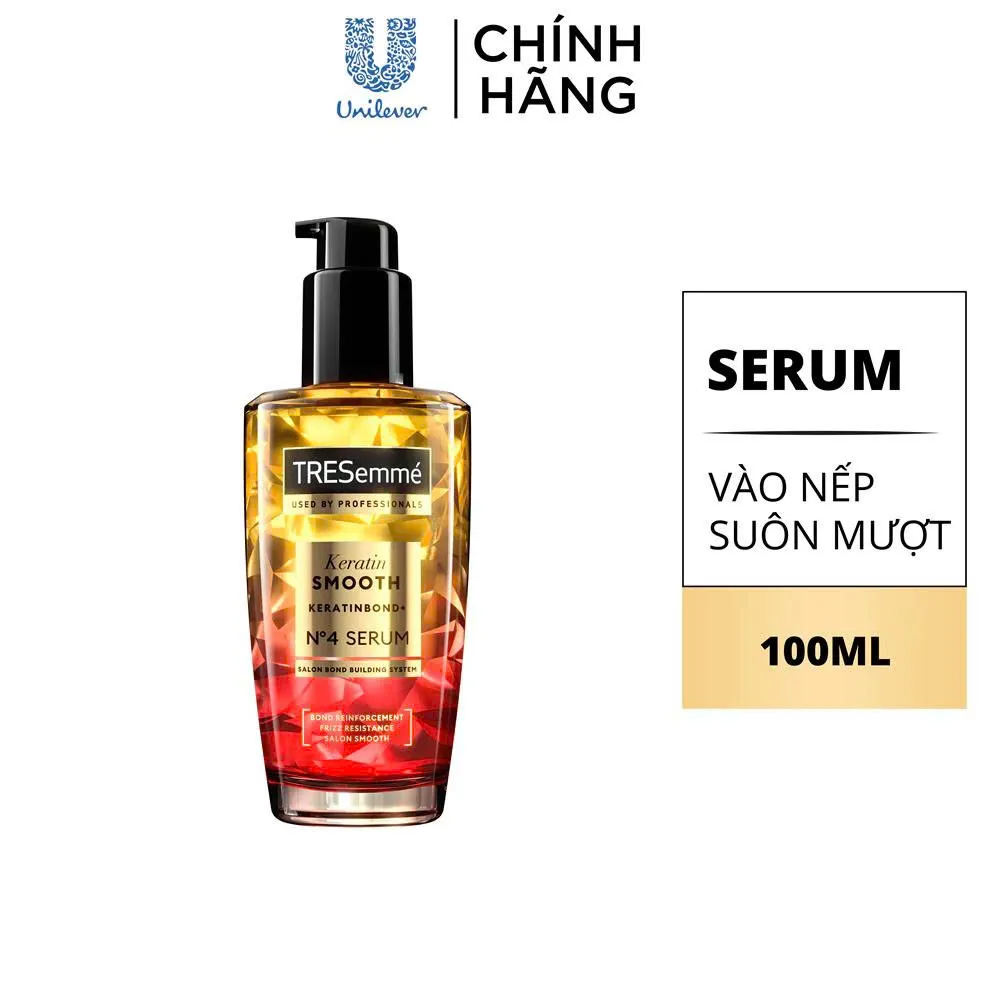 Serum TRESemmé Keratin Smooth Cho Tóc Vào Nếp, Giảm Gãy Rụng 100ml