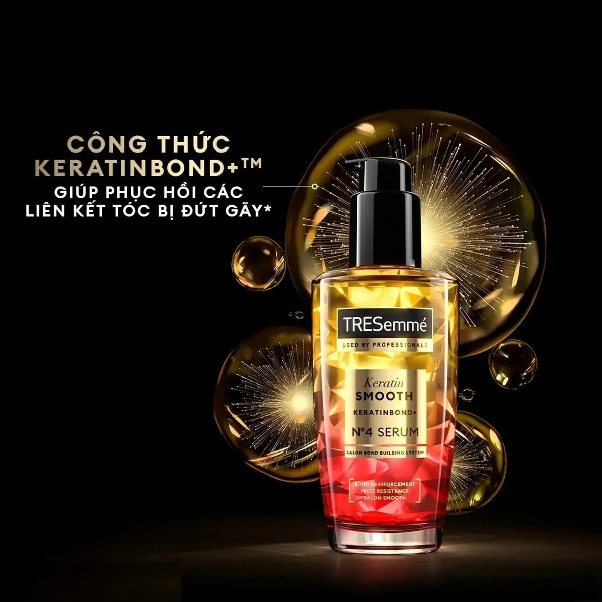 Serum TRESemmé Keratin Smooth Cho Tóc Vào Nếp, Giảm Gãy Rụng 100ml