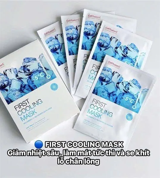 Mặt Nạ Cell Fusion C Cica Cooling Mask 27g Làm Dịu Da, Giảm Mụn - Cosmee
