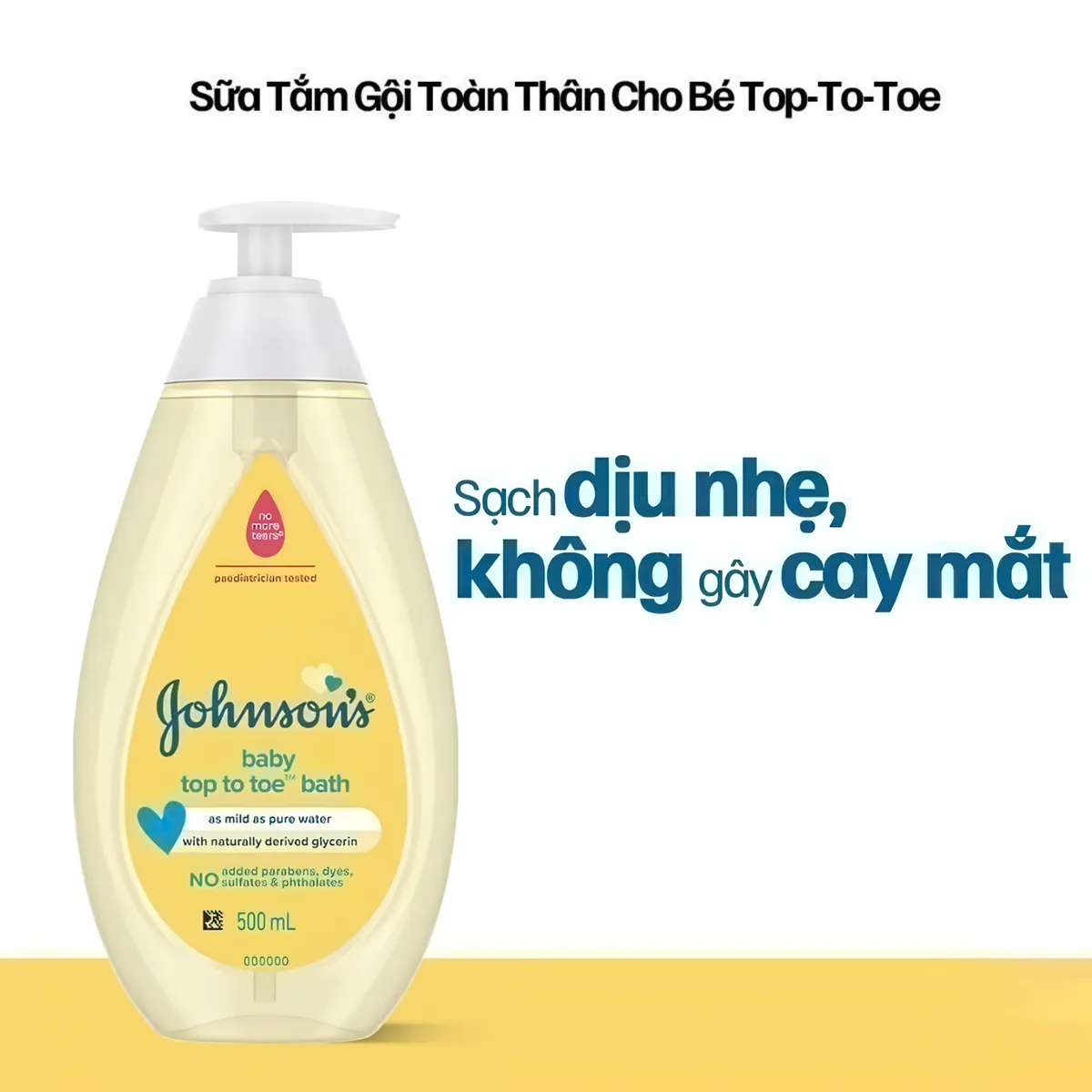 Sữa Tắm Gội Toàn Thân Cho Bé Johnson's Baby Top-To-Toe ( Màu Vàng )