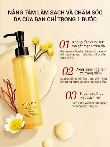 Dầu tẩy trang Attenir Skin Clear Cleansing Oil (175 ml)