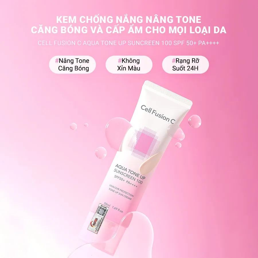Kem Chống Nắng Cell Fusion C Dark Spot Toning Sunscreen SPF50+ PA++++ Nâng Tông Da 50ml