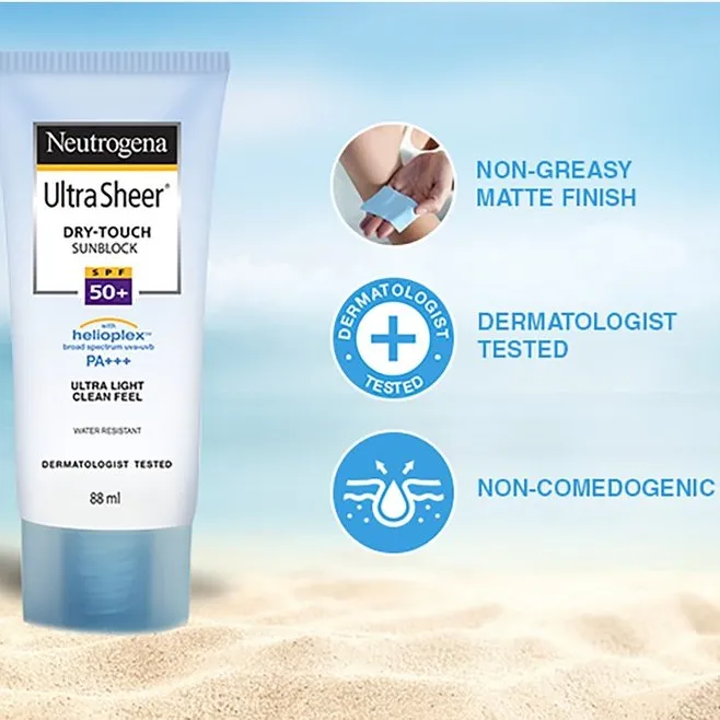 Kem Chống Nắng NEUTROGENA Ultra Sheer Dry Touch Sunblock SPF 50 PA+ Khô Thoáng 88mL