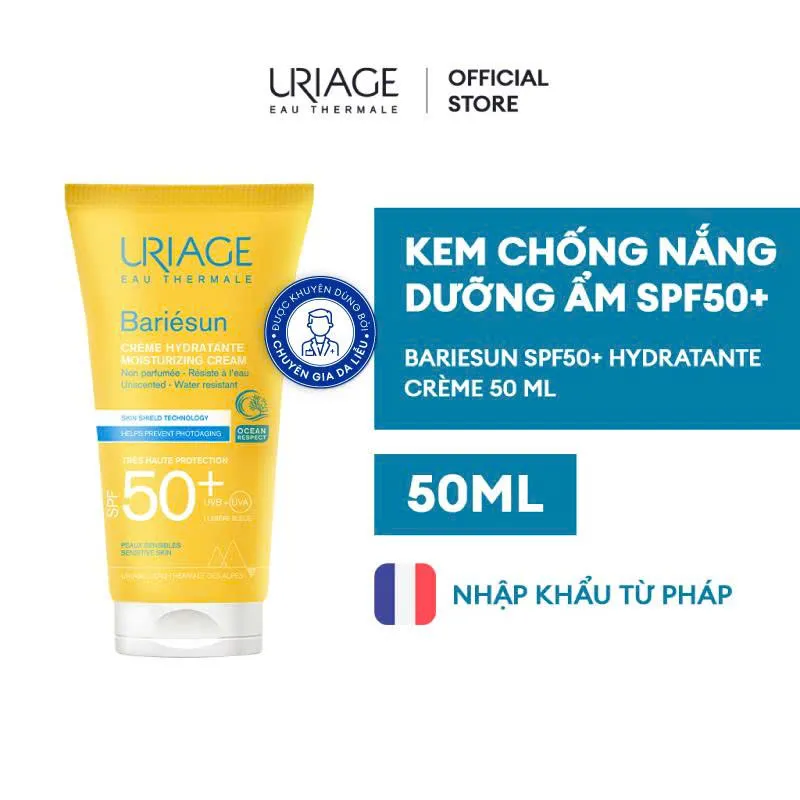 Kem chống nắng URIAGE Bariésun Hydratante Cream dưỡng ẩm