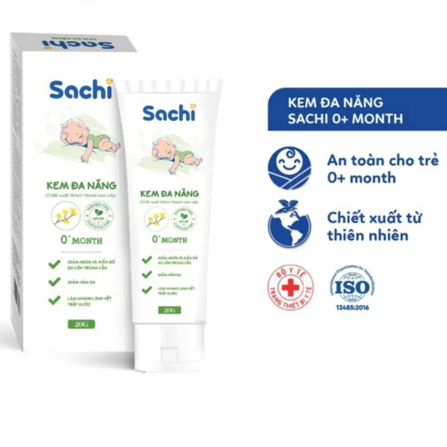 Kem Đa Năng SACHI Hỗ Trợ Giảm Hăm Da, Khô Da, Làm Dịu Bỏng, Nhanh Lành Vết Thương, Tuýp 20g