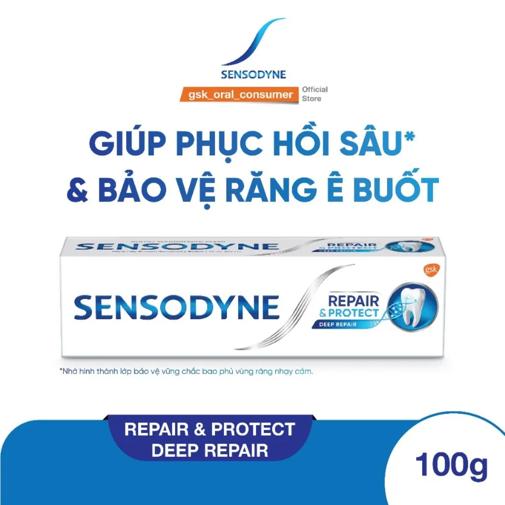 Kem Đánh Răng SENSODYNE Bảo Vệ Răng Ê Buốt & Làm Trắng Răng Toàn Diện