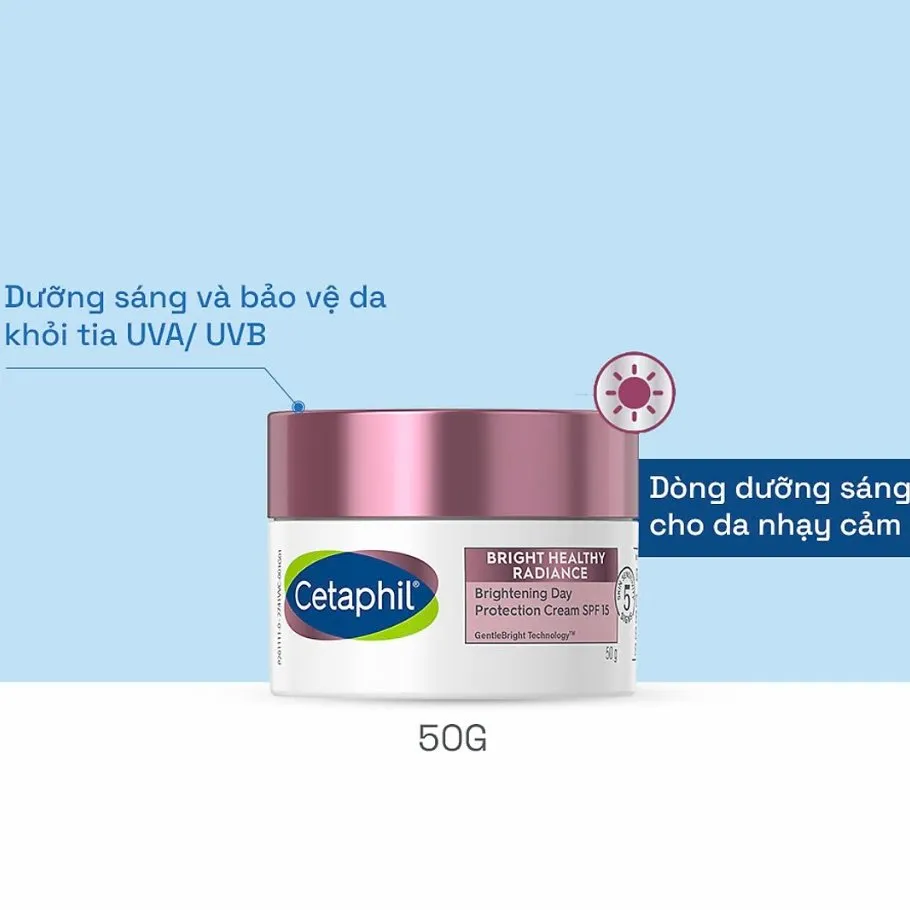 Kem Dưỡng Ẩm Ban Ngày CETAPHIL Bright Healthy Radiance Day Protection Cream SPF15 50g
