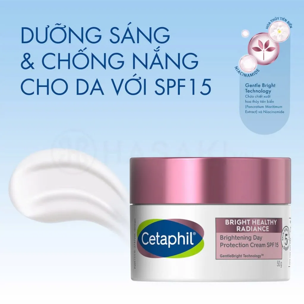 Kem Dưỡng Ẩm Ban Ngày CETAPHIL Bright Healthy Radiance Day Protection Cream SPF15 50g