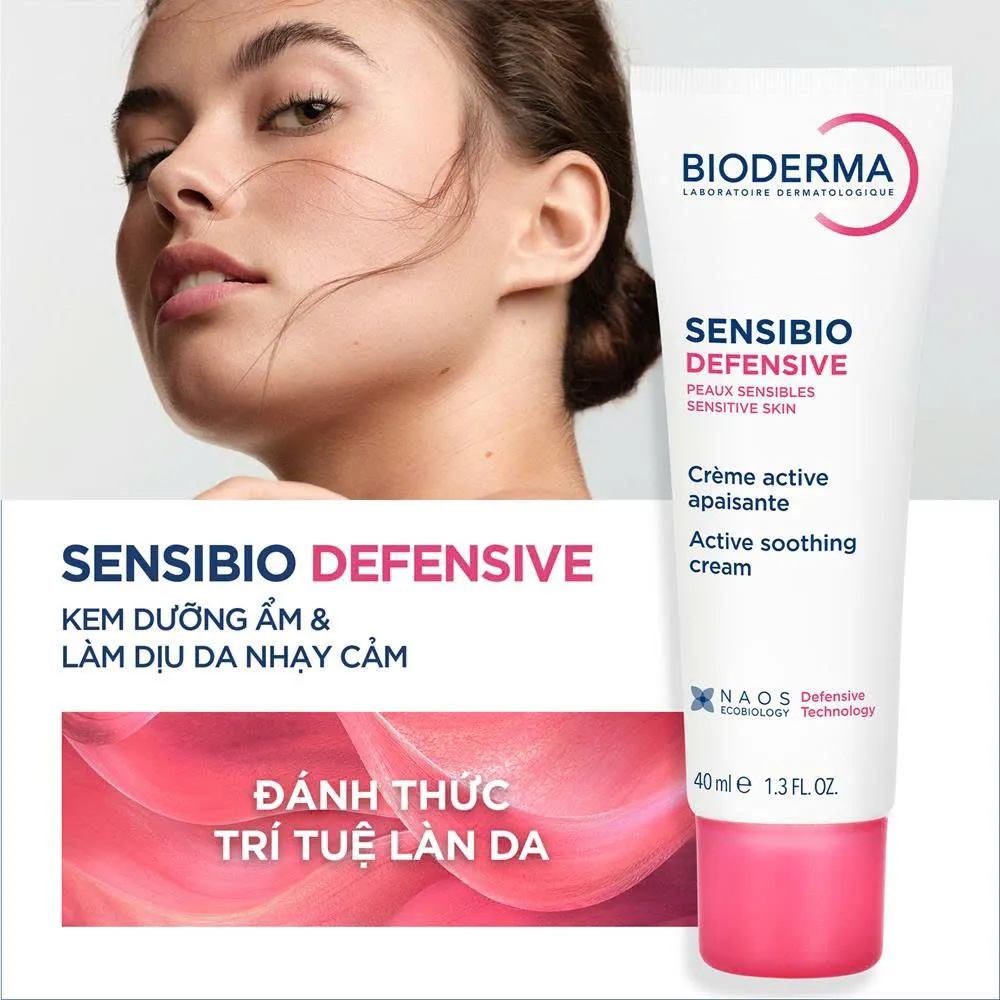 Kem Dưỡng BIODERMA Sensibio Defensive Chuyên Biệt Cho Da Nhạy Cảm 40ml