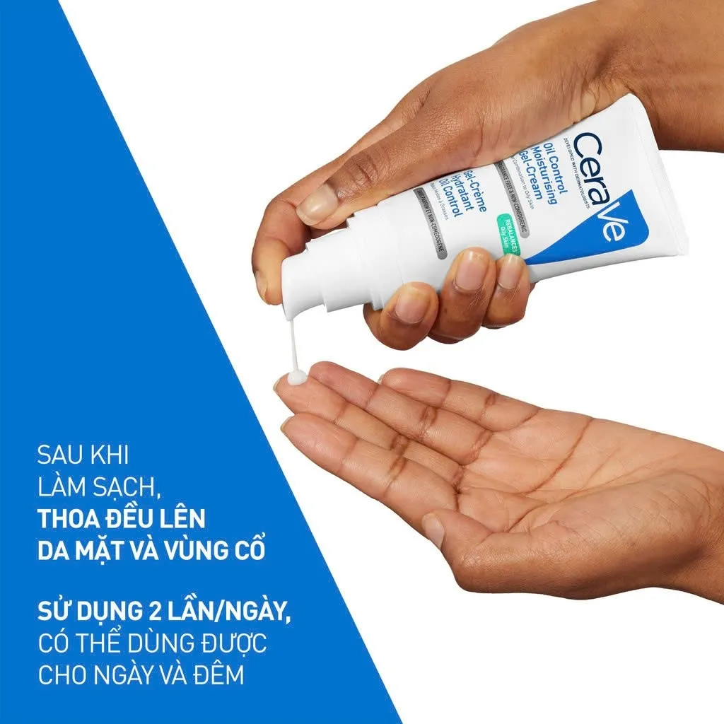 Kem Dưỡng CERAVE Oil Control Moisturizing Gel-Cream Giúp Dưỡng Ẩm & Kiểm Soát Dầu 52ml