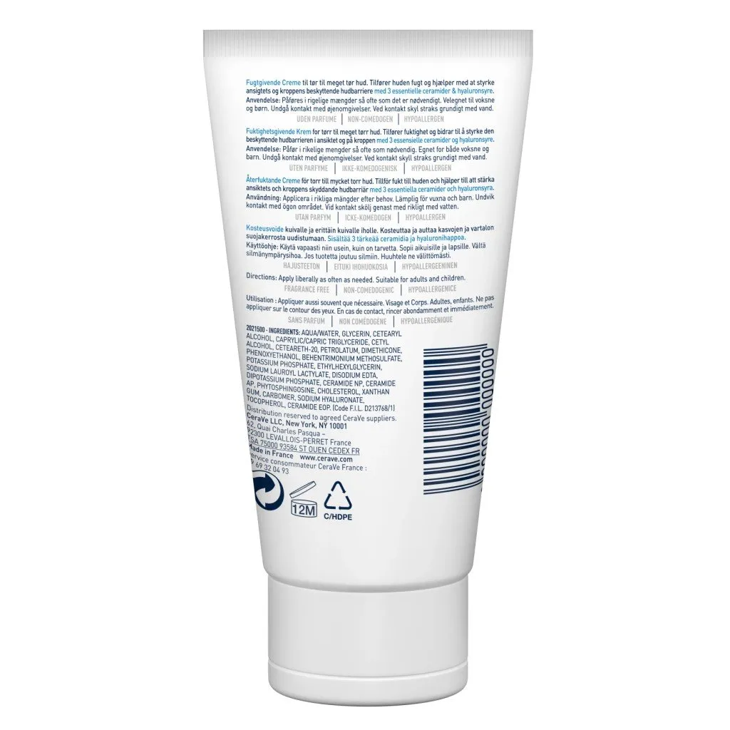 Kem Dưỡng Da CERAVE Moisturising Cream Baume Hydratant Cho Da Khô, Da Rất Khô 50mL