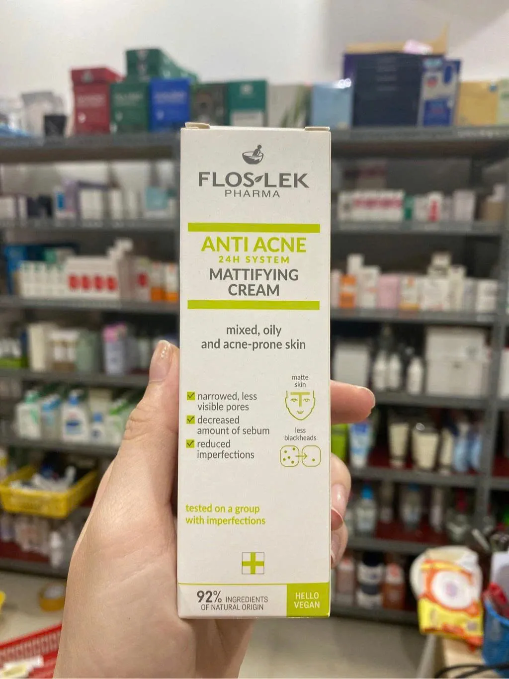 Kem dưỡng Floslek Anti Acne 24h System Mattifying Cream