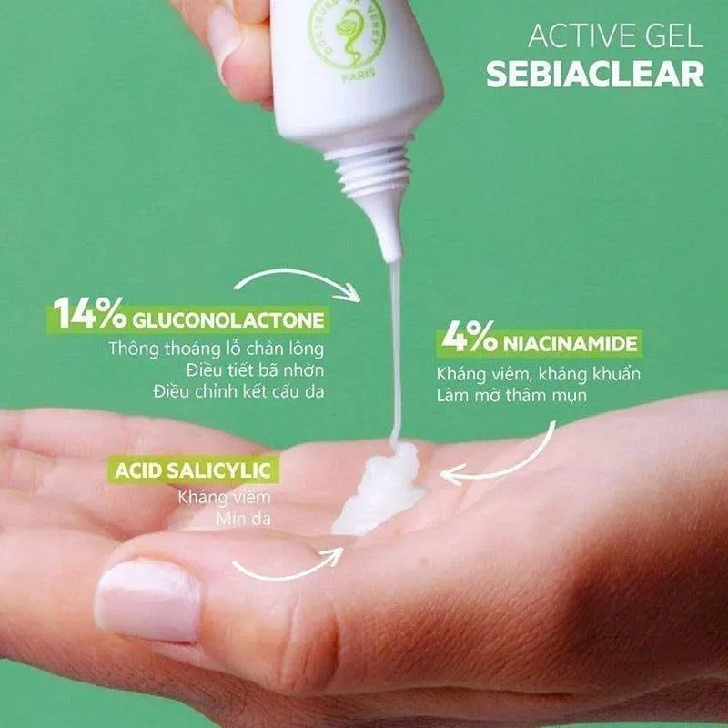 Kem Dưỡng SVR Sebiaclear Active Gel - Giảm mụn hiệu quả cho da dầu mụn, nhạy cảm 40ml