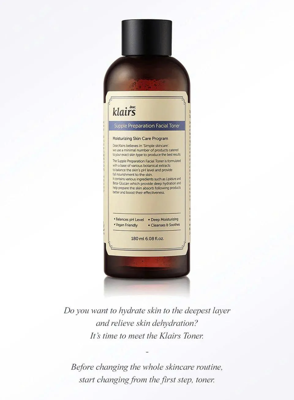 KLAIRS Supple Preparation Facial Toner - [Mùi thảo mộc] 180ml