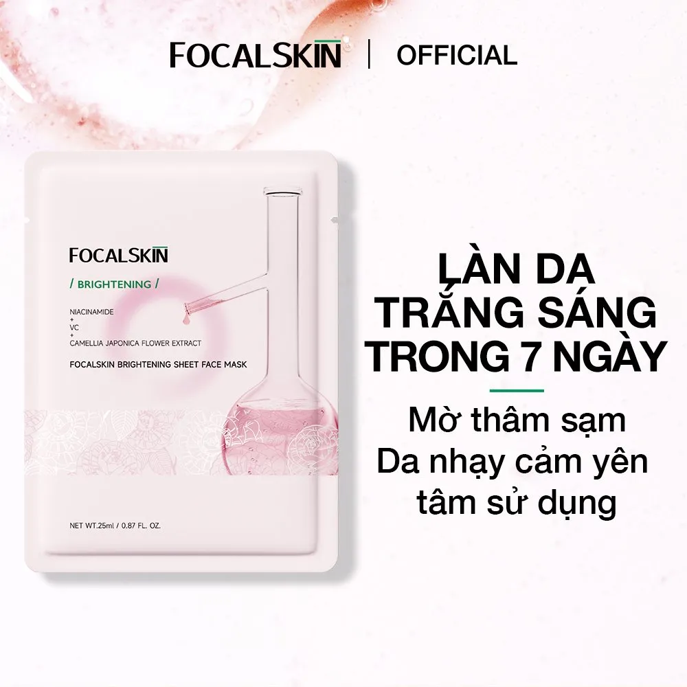 Mặt Nạ FOCALSKIN Làm Dịu Da, Dưỡng Ẩm & Hỗ Trợ Trắng Sáng 25ml