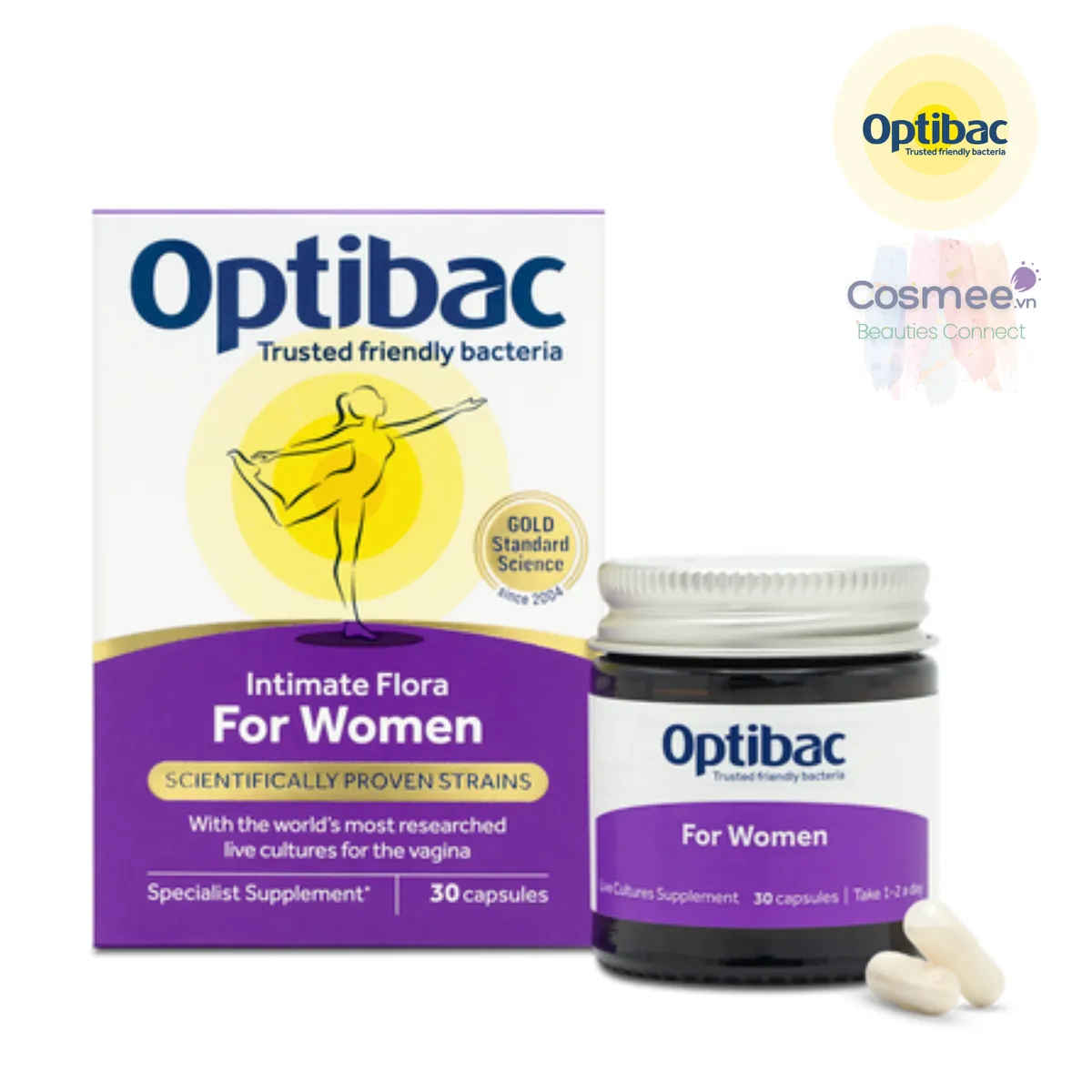 Men vi sinh Optibac For Women bổ sung lợi khuẩn cho nữ, 30 viên