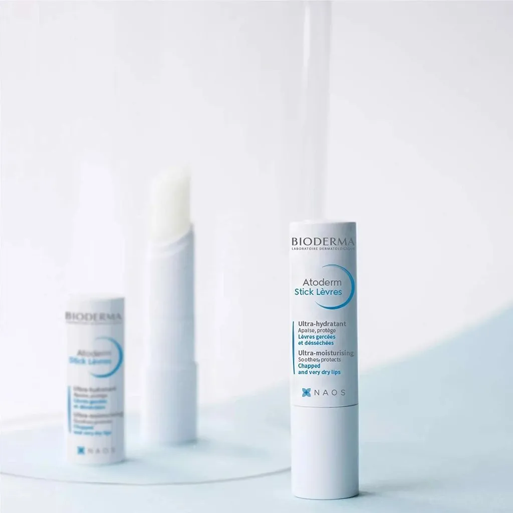 Son Dưỡng Môi Bioderma Atoderm Stick Lèvres Không Màu, Dưỡng Ẩm, Căng Bóng Cho Môi Khô 4g