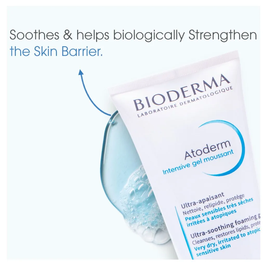 Sữa Rửa Mặt BIODERMA Atoderm Intensive Gel Moussant Dịu Nhẹ Cho Da Rất Khô & Da Cơ Địa 200ml