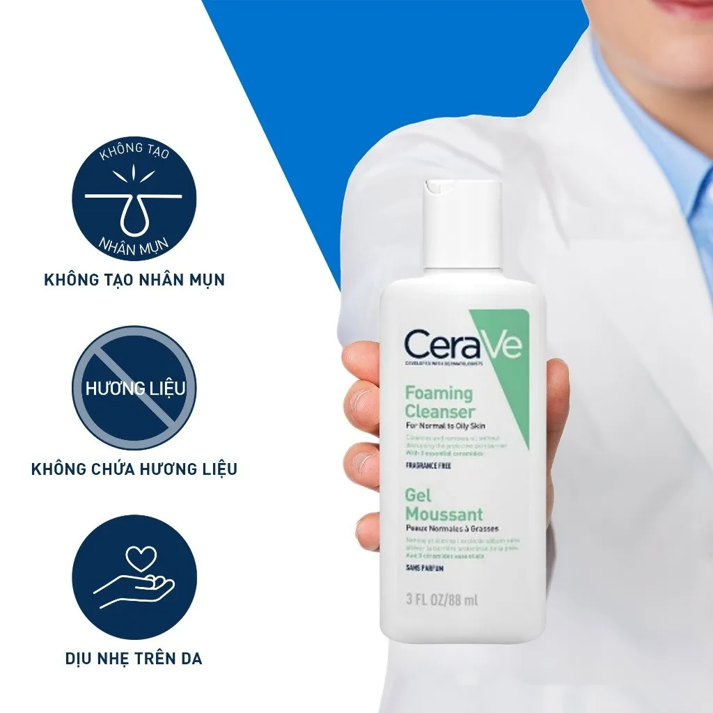 Travelsize - CeraVe Foaming Facial Cleanser 30ml