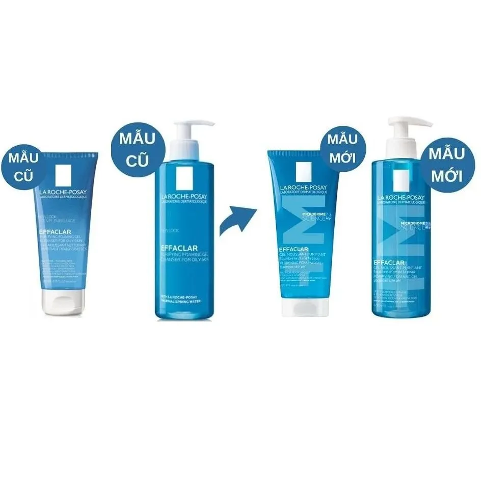 Sữa Rửa Mặt LA ROCHE-POSAY Effaclar Purifying Foaming Giúp Làm Sạch Sâu Cho Da Dầu Mụn 50ml