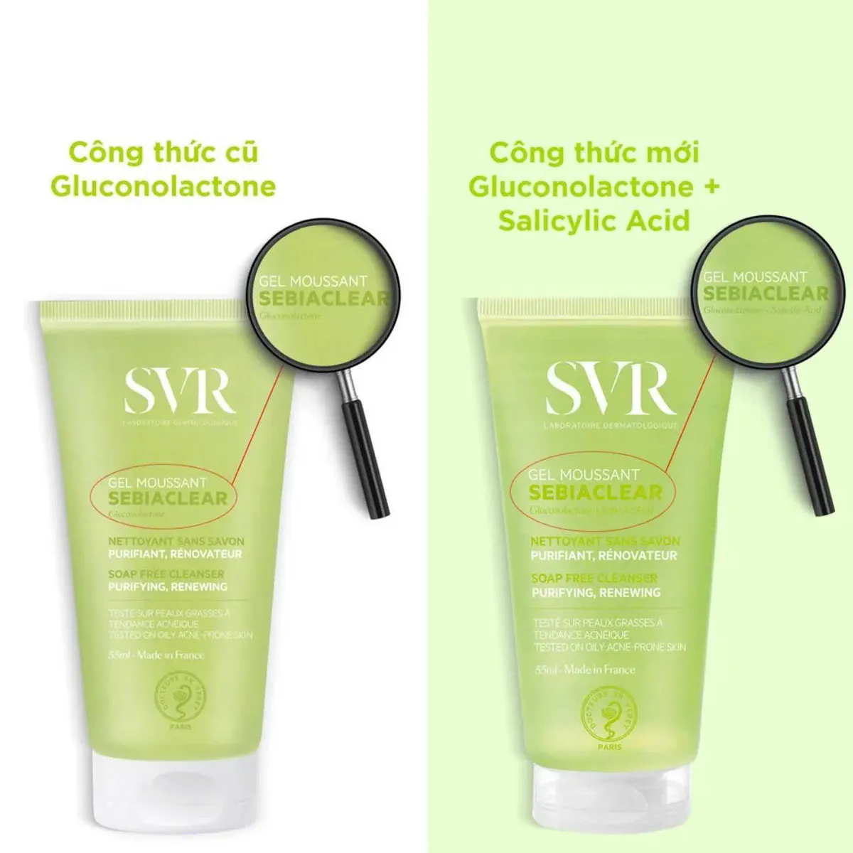 Sữa Rửa Mặt SVR Sebiaclear Gel Mousant - Travelsize 55ml