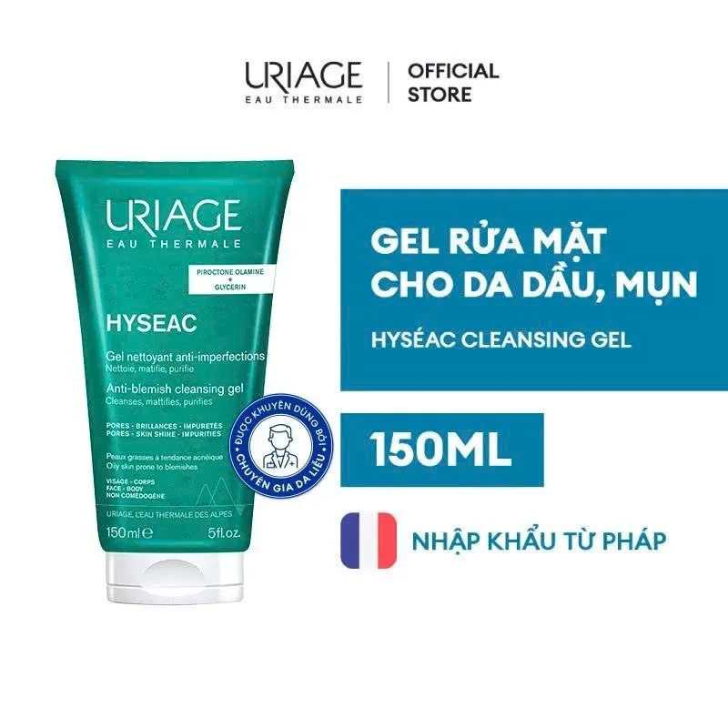 Sữa Rửa Mặt URIAGE Hyséac Gel Nettoyant Dạng Gel - 150ml