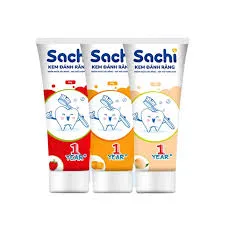 Kem Đánh Răng SACHI Làm Sạch Mảng Bám, Giúp Chắc Khỏe Răng Cho Trẻ Từ 12 Tháng Tuổi