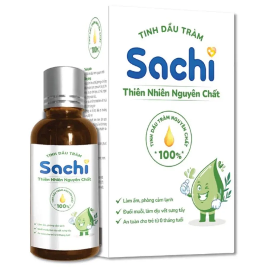 Tinh Dầu Tràm SACHI Nguyên Chất Giúp Làm Ấm Cơ Thể, Giảm Đầy Hơi 30ml