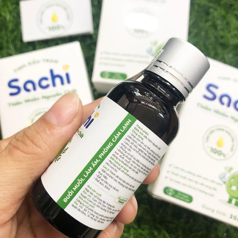 Tinh Dầu Tràm SACHI Nguyên Chất Giúp Làm Ấm Cơ Thể, Giảm Đầy Hơi 30ml