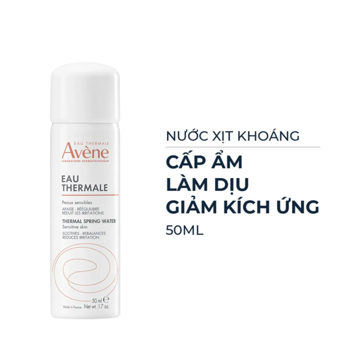 Xịt Khoáng AVENE Thermal Spring Water Làm Dịu, Dưỡng Ẩm Tức Thì 50ml