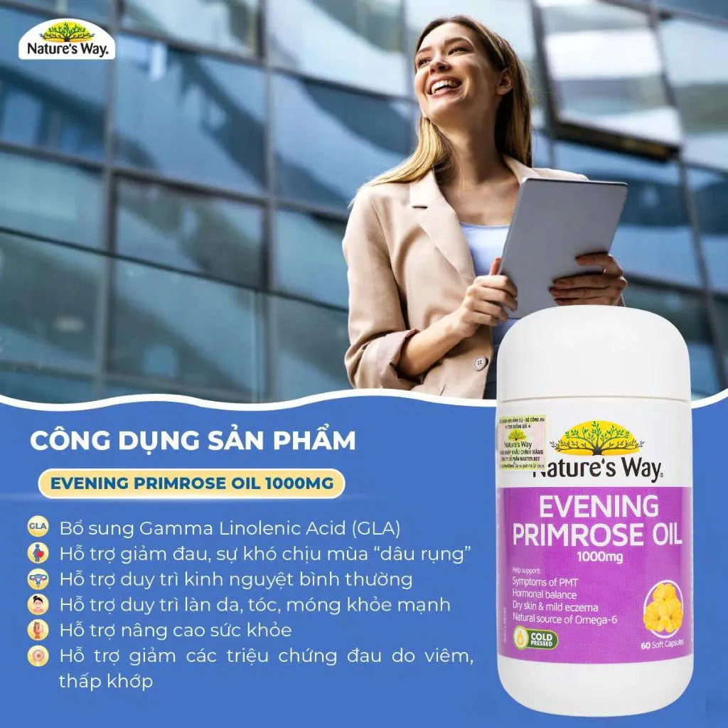 Tinh Dầu Hoa Anh Thảo BLACKMORES EVENING PRIMROSE OIL - 190 viên)