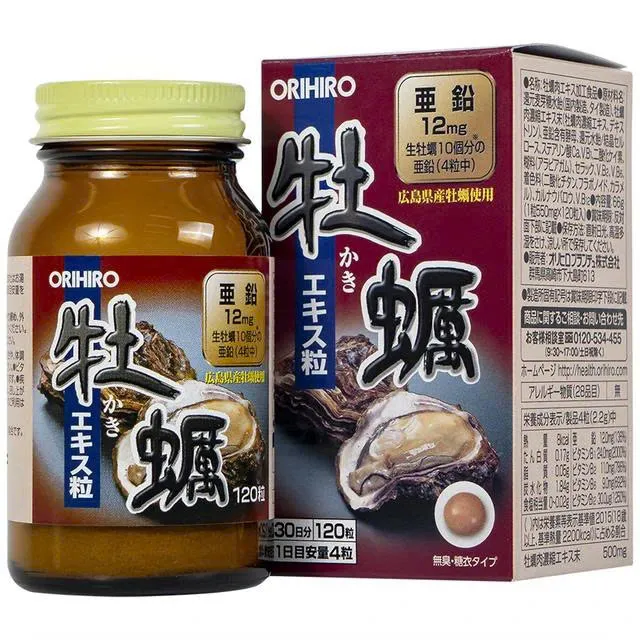 Viên uống hàu tươi Orihiro New Oyster Extract tăng cường sinh lý nam (120 viên)