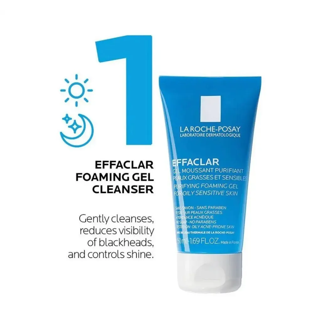 Sữa Rửa Mặt LA ROCHE-POSAY Effaclar Purifying Foaming Giúp Làm Sạch Sâu Cho Da Dầu Mụn 50ml