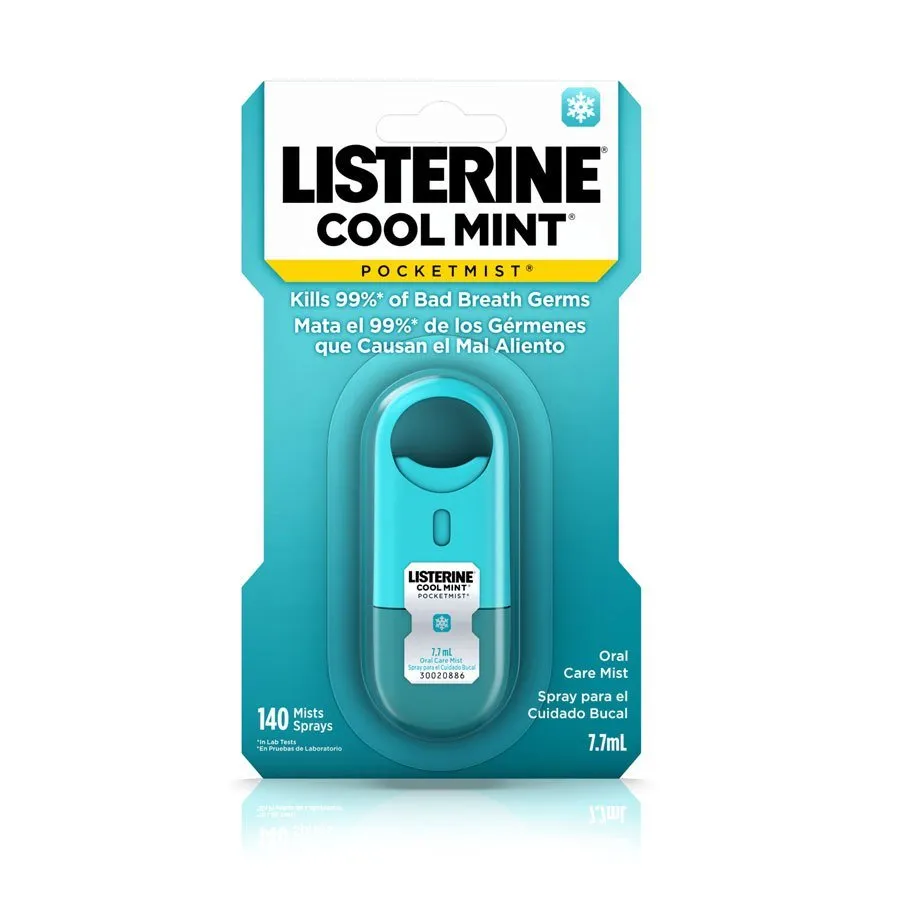 Xịt Thơm Miệng LISTERINE Cool Mint Pocketmist Hương Bạc Hà Thơm Mát 7.7ml